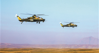 第76集团军某旅组织飞行训练