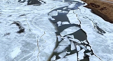 黄河春日迎“开河”盛景